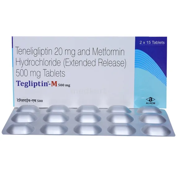 tegliptin m 20/500mg tablet 15's